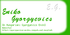 eniko gyorgyevics business card